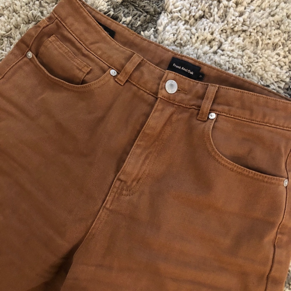 Cropped wide leg jeans
